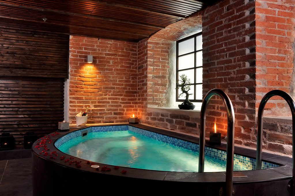 Integration eines Spas oder Whirlpools